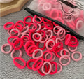 50/100 Peças de Elásticos de Cabelo para Crianças, Coloridos de Nylon
