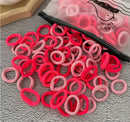50/100 Peças de Elásticos de Cabelo para Crianças, Coloridos de Nylon