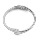 Anel Bracelete Largo de Metal para Mulheres, Cor Dourada e Prata, Bracelete Aberto Grosso em Forma de Gota de Água, Pulseira Irregular Torcida, Joia