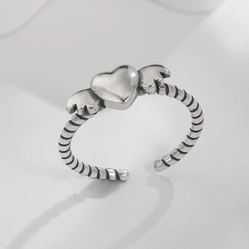 Anel de prata esterlina 925 com ágata natural que nunca desbota, estilo hip-hop, anel Unisex