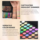 Paleta de Sombras com 40 Cores Glitter Fosco à Prova d'Água de Longa Duração