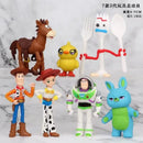 7pcs/conjunto Toy Story 4 Figuras de Ação Brinquedos Woody Jessie Buzz Lightyear Forky Pig Bear