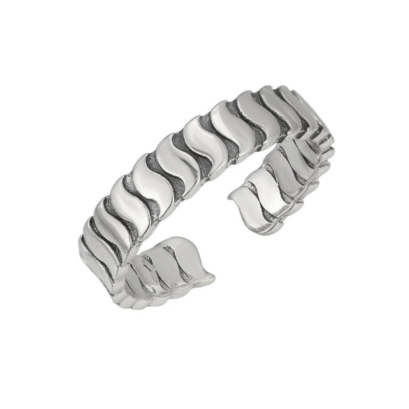 Anel de prata esterlina 925 com ágata natural que nunca desbota, estilo hip-hop, anel Unisex