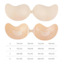 Sutiã Invisível Feminino Push Up, Sutiã Sem Costas e Sem Alças, com Fecho Frontal, Lingerie, Almofada de Silicone Autoadesiva para Seios