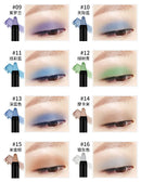 Caneta de maquiagem para olhos cor perolada, bastão iluminador, sombra rotativa, acabamento matte, à prova d'água, resistente ao suor, não borra facilmente, maquiagem colorida