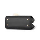 Yogodlns Bolsas Femininas Sacolas Grandes Bolsa de Ombro Quadrada de Couro PU com Pompom Transversal