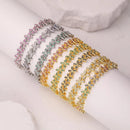 Colar de Cristal Trevo de Quatro Folhas, Pulseira de Luxo Feminina com Zircônia Brilhante, Joia de Presente de Alta Qualidade