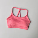 Top Esportivo Feminino Fitness Sexy com Costas Transpasse, Amortecimento, Secagem Rápida