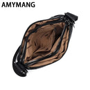 Bolsa Feminina com 3 Bolsos, Grande Capacidade, em Couro PU, Estampas Elegantes, Bolsa Transversal Simples Feminina