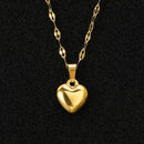 Colar de Pingente de Coração Doce e Romântico ASONSTEEL para Mulheres, Metal de Aço Inoxidável,  Deslumbrante, Joia Y2K