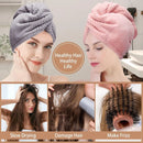 Toalha de cabelo de cor sólida, texturizada para secar cabelo, 25,5 cm x 9,8 cm, toalha absorvente para prender no cabelo com botão