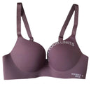 Sutiã Sem Costura Feminino Impressão Lingerie Push Up Sem Aros Reunindo Brassiere