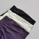 Shorts Feminino Cintura Alta Esporte Fitness 2 em 1 Secagem Rápida