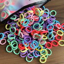 50/100 Peças de Elásticos de Cabelo para Crianças, Coloridos de Nylon