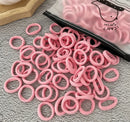 50/100 Peças de Elásticos de Cabelo para Crianças, Coloridos de Nylon