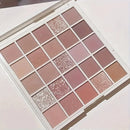 Paleta de 25 Sombras para Olhos - Acabamento matte e brilhante, à prova d'água, tons terrosos, crie maquiagem incrível para os olhos