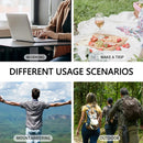 Bolsa de Mão para Marmita Simples Bolsa de Armazenamento Quadrada Térmica Bolsa de Alumínio Espessa Bolsa Bento Grande Capacidade Bolsa de Piquenique Com Compartimento para Arroz