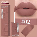 Batom gloss em tubo quadrado, 8 cores, aveludado mate, suave, fácil de aplicar, à prova d'água, volumizador tridimensional