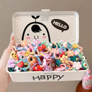 Elástico de cabelo não machuca com desenhos animados