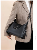 Bolsa de couro sintético de grande capacidade Bolsas de ombro Bolsa tote Bolsas femininas Bolsa carteira