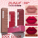 Batom gloss em tubo quadrado, 8 cores, aveludado mate, suave, fácil de aplicar, à prova d'água, volumizador tridimensional