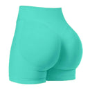 Shorts de verão femininos de cintura baixa, sem costura, shorts de academia, shorts de yoga, shorts de corrida e shorts de treino ciclismo de alta elasticidade