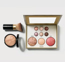 Kit de Maquiagem Multifuncional, Fácil de Carregar, Sombra para Olhos, Pó Compacto, Blush, Iluminador, Clareador, Placa de Maquiagem Facial