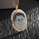 Colar de Casal com Gato de Estimação Carinhoso, Moda em Aço Inoxidável para Homens e Mulheres, Pingente de Melhor Amigo BFF, Joia Presente