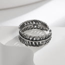 Anel de prata esterlina 925 com ágata natural que nunca desbota, estilo hip-hop, anel Unisex