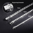 Pulseira EWYA em Prata Esterlina 925 com Moissanita 0,1ct 3mm D VVS1 Diamante com GRA para Mulheres, Brilhante, Festa de Casamento, Joia Fina