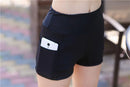 Shorts Feminino Esportivas Base Alta Elasticidade Tamanho Plus Calças de Fitness