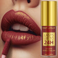 14 Cores Brilho Glitter Metálico Gloss Labial Brilhante de Longa Duração Batom Líquido à Prova d'Água Maquiagem Óleo Labial Tinta Labial