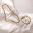 Colar de Cristal Trevo de Quatro Folhas, Pulseira de Luxo Feminina com Zircônia Brilhante, Joia de Presente de Alta Qualidade