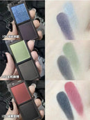 Biya 2 Cores de Sombra de Olhos Portátil Vermelho Preto Paleta Sombra Mate Escura Fumaça Cosméticos Maquiagem Festa Halloween Maquiagem DIY