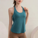 Conjunto de 2 Peças com Almofada no Peito, para Corrida e Treinamento, Top Esportivo Sem Mangas, com Costas Bonitas