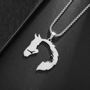 Colar de Casal com Gato de Estimação Carinhoso, Moda em Aço Inoxidável para Homens e Mulheres, Pingente de Melhor Amigo BFF, Joia Presente