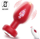 APP Controle sem fio Vibrador anal Plug massageador