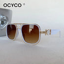 Óculos de Sol Quadrados Vintage de Moda Unissex  Marca de Luxo Proteção UV400