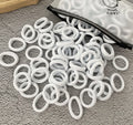 50/100 Peças de Elásticos de Cabelo para Crianças, Coloridos de Nylon