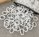 50/100 Peças de Elásticos de Cabelo para Crianças, Coloridos de Nylon