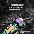 Pistola de Brinquedo de Liga com Ejeção de Cartucho, Brinquedo Sensorial Antiestresse, Mini Pião Giratório de Dedo, Gadget de Mesa EDC