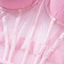 Conjunto de Lingerie de Malha de Luxo para Mulheres, Body Sem Costas, Conjunto de 3 Peças com Cinta-Liga, Vestidos Sensuais para Mulheres