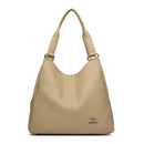 Bolsa Hobo com Alça Superior de Couro para Mulheres, Bolsas Femininas de Lazer, Bolsas de Ombro, Carteiras da Moda, Bolsas Vintage, Bolsa Tote de Grande Capacidade