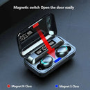 Fones de ouvido F9-5 Bluetooth sem fio com display LED