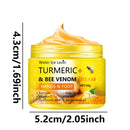 Creme para Pés com Açafrão e Veneno de Abelha Anti-Rachaduras e Ressecamento, Reparador de Mãos e Pés, Creme para Remover Pele Morta, 50g