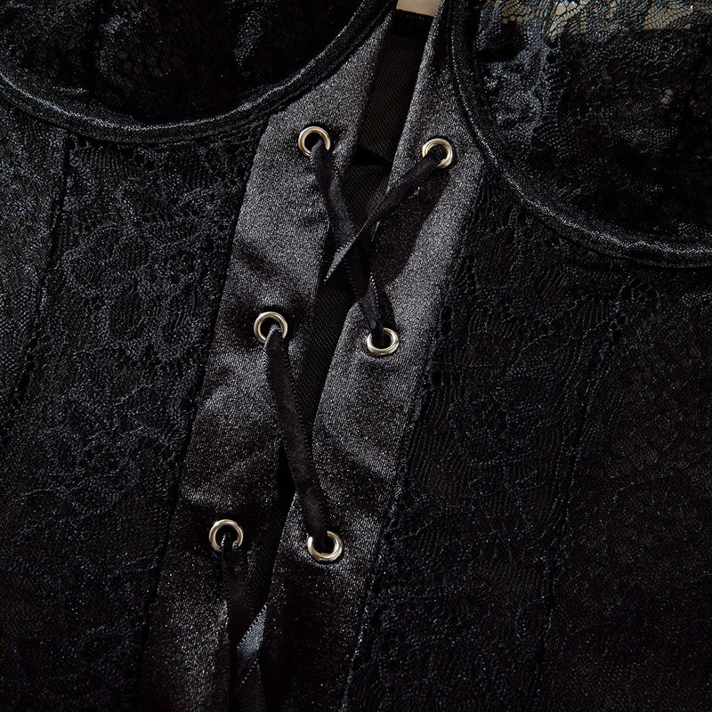 Roupas Íntimas Sexy Femininas Conjuntos de Lingerie em Renda Malha Exótica Body Transparente Luvas Meias de Seda Conjunto Roupas Adulto