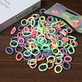 50/100 Peças de Elásticos de Cabelo para Crianças, Coloridos de Nylon