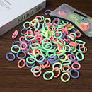50/100 Peças de Elásticos de Cabelo para Crianças, Coloridos de Nylon
