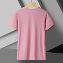 Camiseta Feminina de Corrida Refletiva - Top Esportivo de Seda Gel de Secagem Rápida, Respirável e Alta Elasticidade para o Verão, Camiseta Ativa de Manga Curta e Fresca