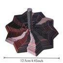 Estrela Sensory Antiestresse 3D Impressa, Alças de Fácil Pegada, Girador de Hexágono em Espiral para Estresse (Vermelho e Azul, 11,78 cm)